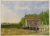 Cohasset Boat House by Jeff Tompkins